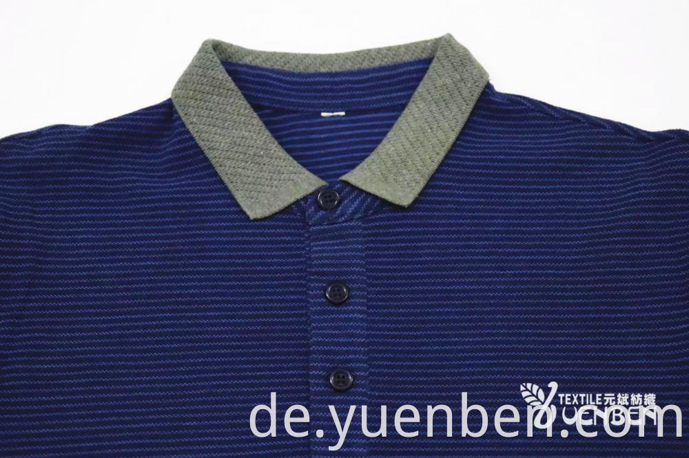 100%Cotton Jacquard Collar Long Sleeve